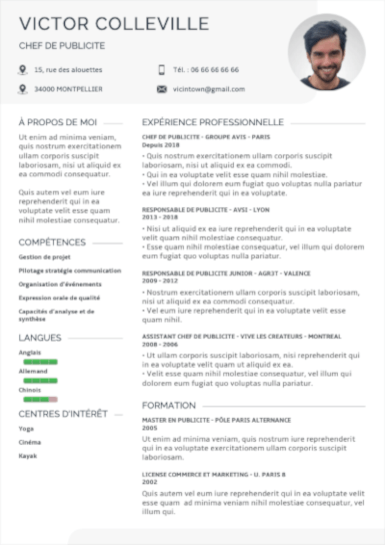 resume template / modèle de CV / Lebenslauf Vorlage / modello di curriculum / plantilla CV #31